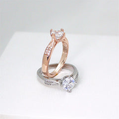 Four-Prong Ring, Diamond Ring, Zircon Ring
