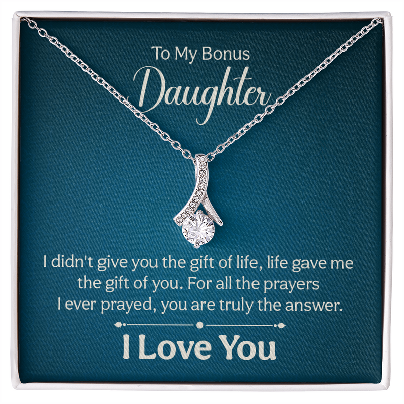 Alluring Beauty Necklace - To My Bonus Daughter