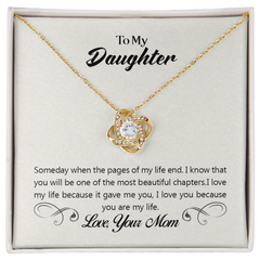Love Knot Necklace - To My Daughter