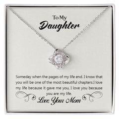 Love Knot Necklace - To My Daughter