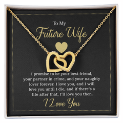 Interlocking Hearts Necklace - To My Future Wife
