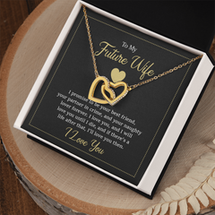 Interlocking Hearts Necklace - To My Future Wife