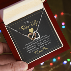 Interlocking Hearts Necklace - To My Future Wife